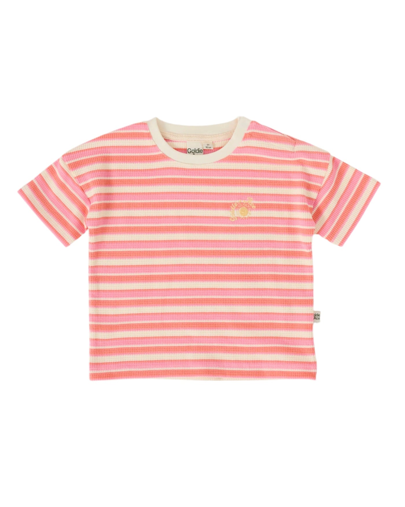 Goldie & Ace - Watermelon Stripe T-Shirt Short Sleeve T-Shirt Goldie & Ace 