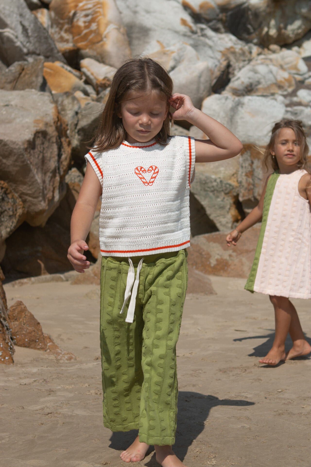 Grown - Candy Cane Heart Vest Vest Grown 