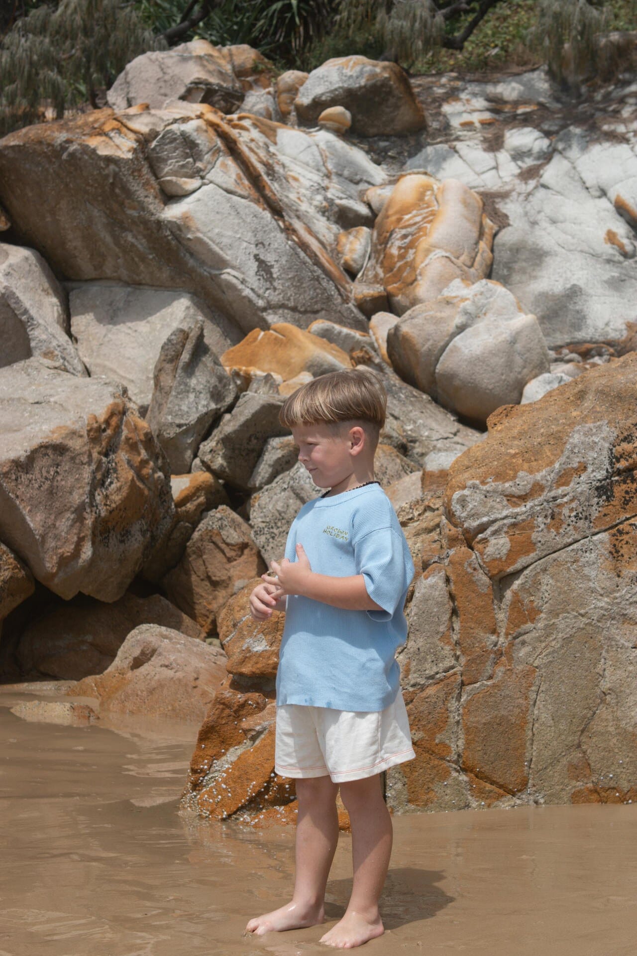 Grown - French Terry Sardine Short Shorts Grown 