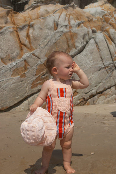 Grown - Island Stripe Shell Singlesuit Bodysuit Grown 