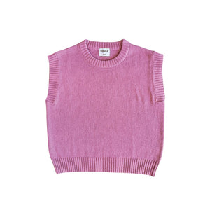 Grown - Jersey Knit Vest | Raspberry