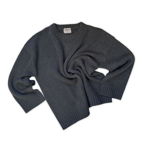Grown - Ladies Merino Blend Knit Pull Over | Charcoal