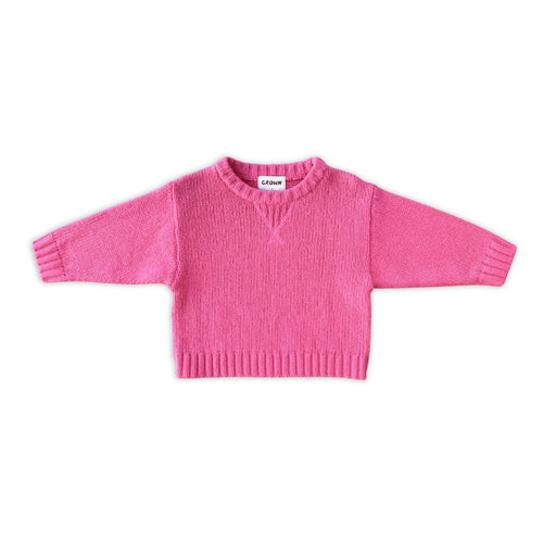 Grown - Merino Blend Knit Pull Over | Raspberry