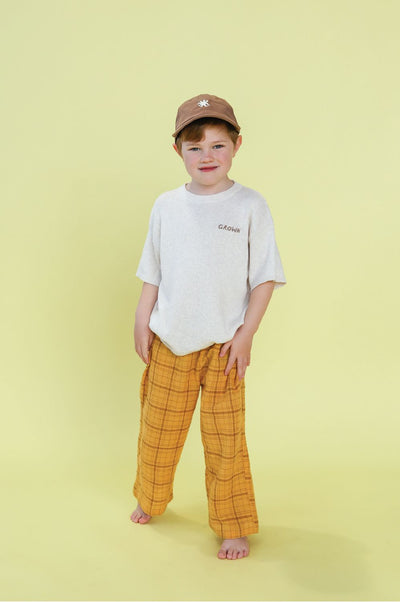 Grown - Ribbed Knitted Logo Tee Short Sleeve T-Shirt Grown 