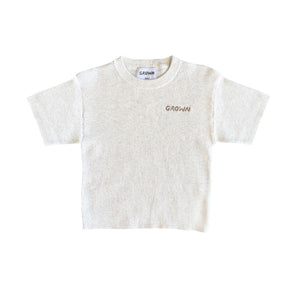 Grown - Ribbed Knitted Logo Tee