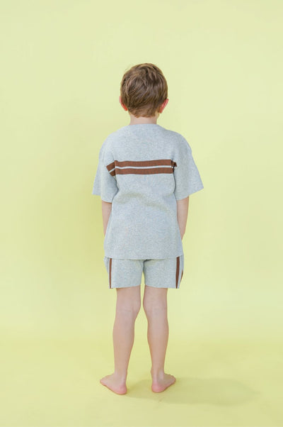 Grown - Stripped Ribbed Shorts Shorts Grown 