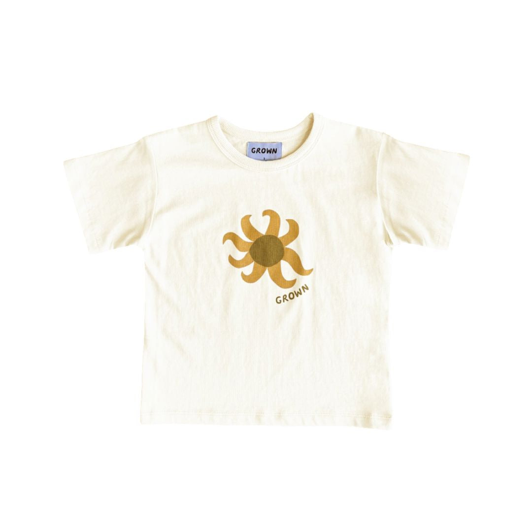 Grown - Sunny Tee | Milk Short Sleeve T-Shirt Grown 