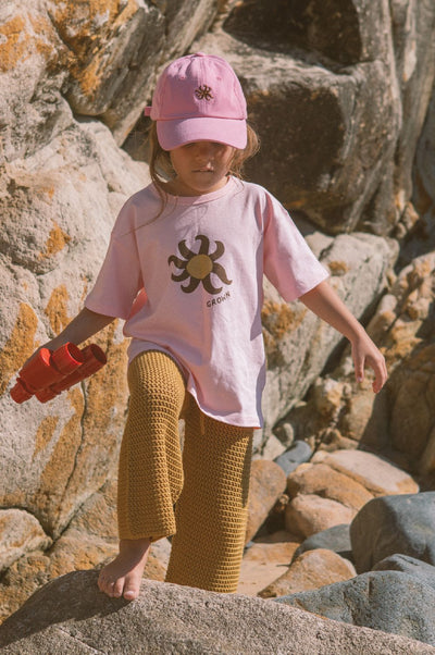 Grown - Sunny Tee | Pinky Short Sleeve T-Shirt Grown 