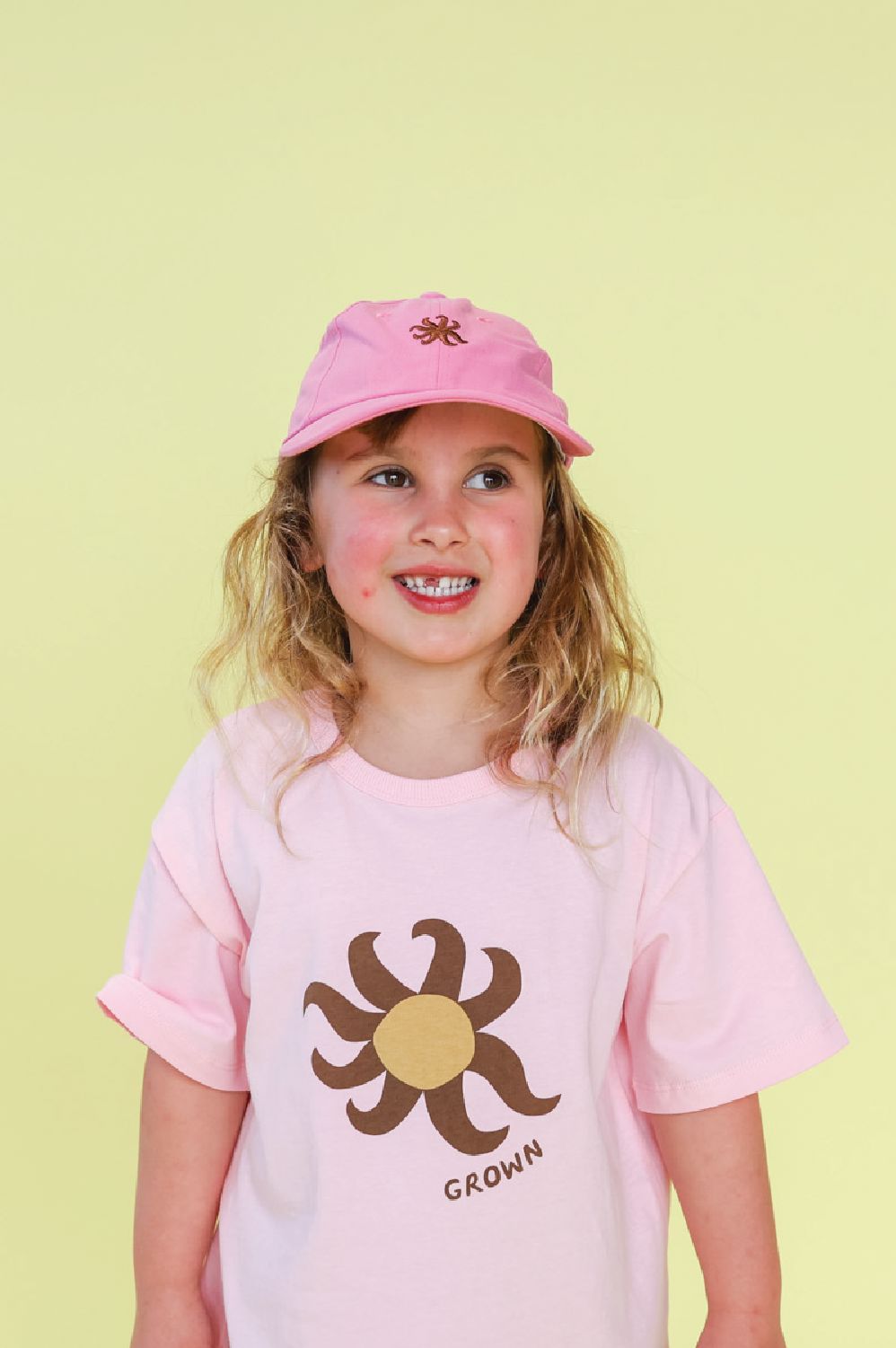 Grown - Sunny Tee | Pinky Short Sleeve T-Shirt Grown 