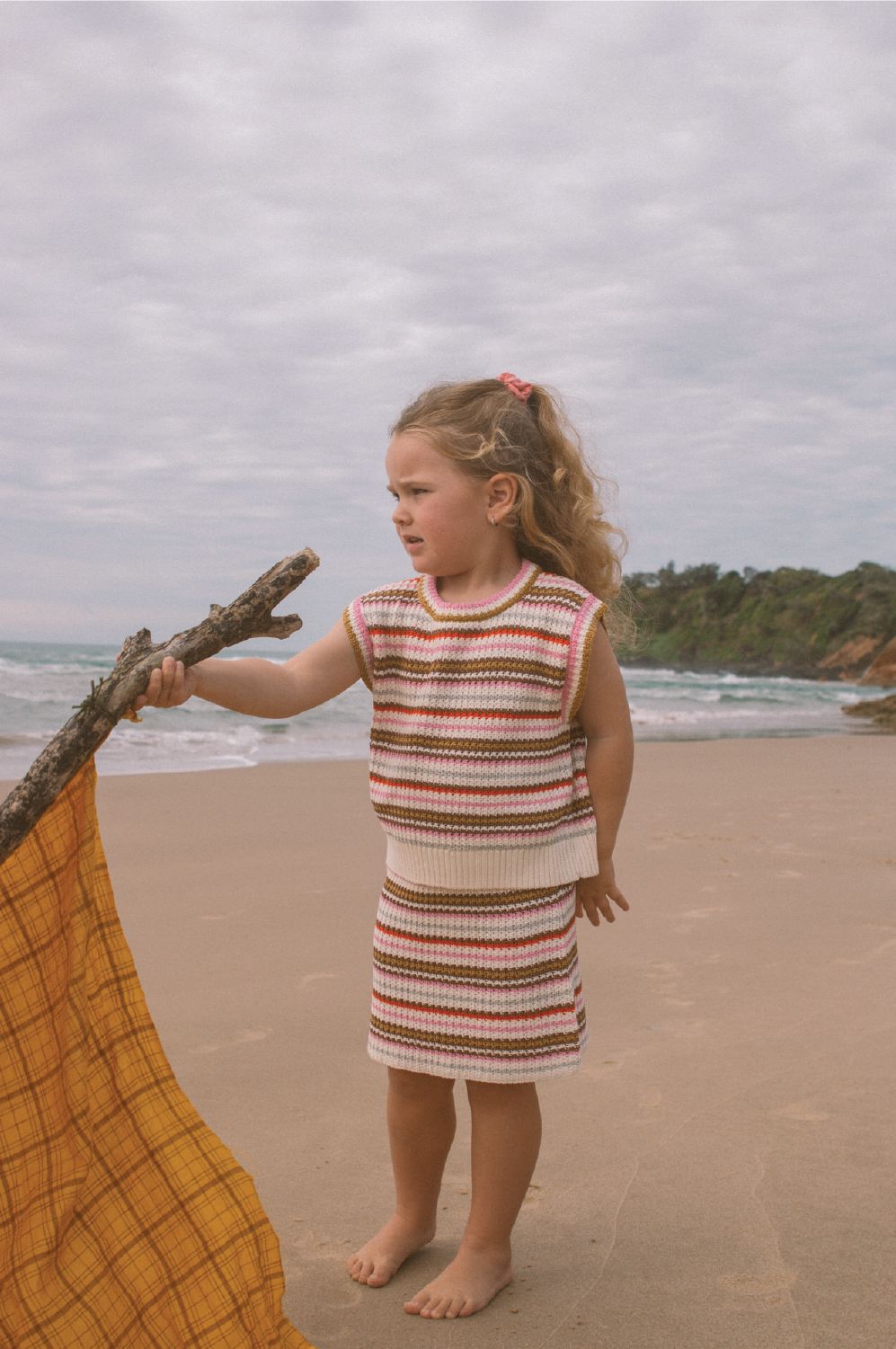 Grown - Sunshine Stripe Knit Skirt Skirts Grown 