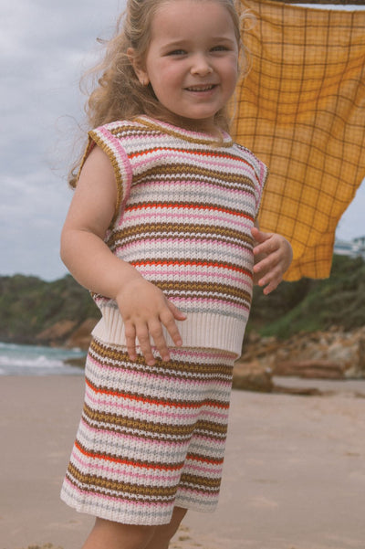 Grown - Sunshine Stripe Knit Skirt Skirts Grown 