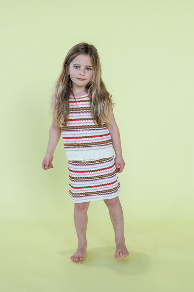 Grown - Sunshine Stripe Knit Top Short Sleeve Top Grown 