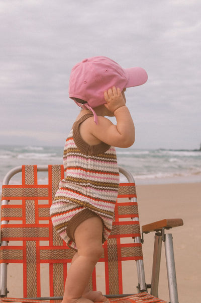 Grown - Sunshine Stripe Romper Romper Grown 