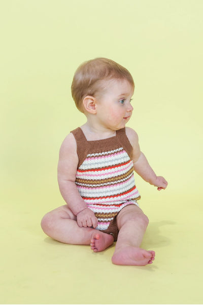 Grown - Sunshine Stripe Romper Romper Grown 