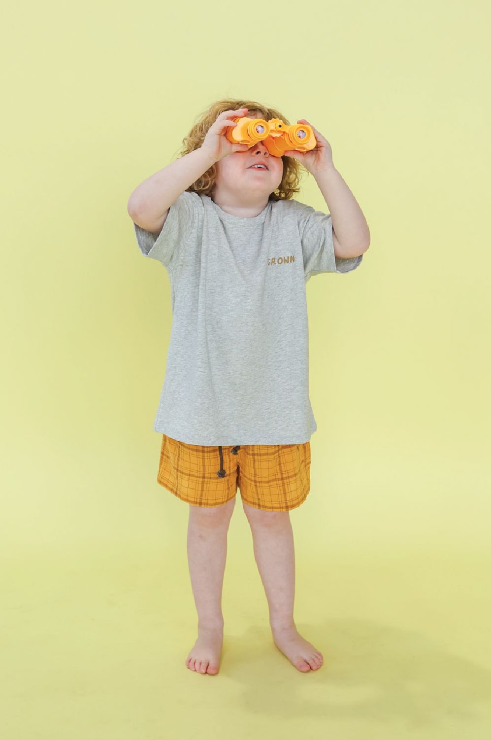 Grown - Sunshine Tee | Grey Marle Short Sleeve T-Shirt Grown 