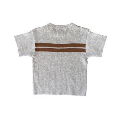 Grown - Twin Striped Ribbed Tee Short Sleeve T-Shirt Grown 