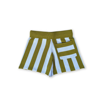 Grown - Vertical Stripe Knit Shorts | Ocean & Leaf Shorts Grown 