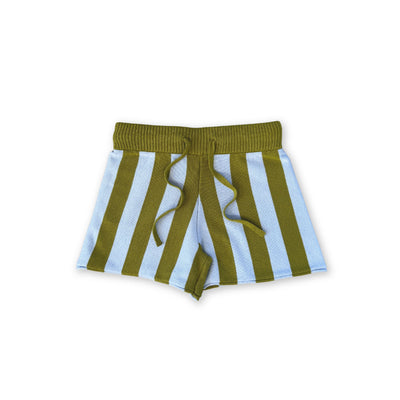 Grown - Vertical Stripe Knit Shorts | Ocean & Leaf Shorts Grown 