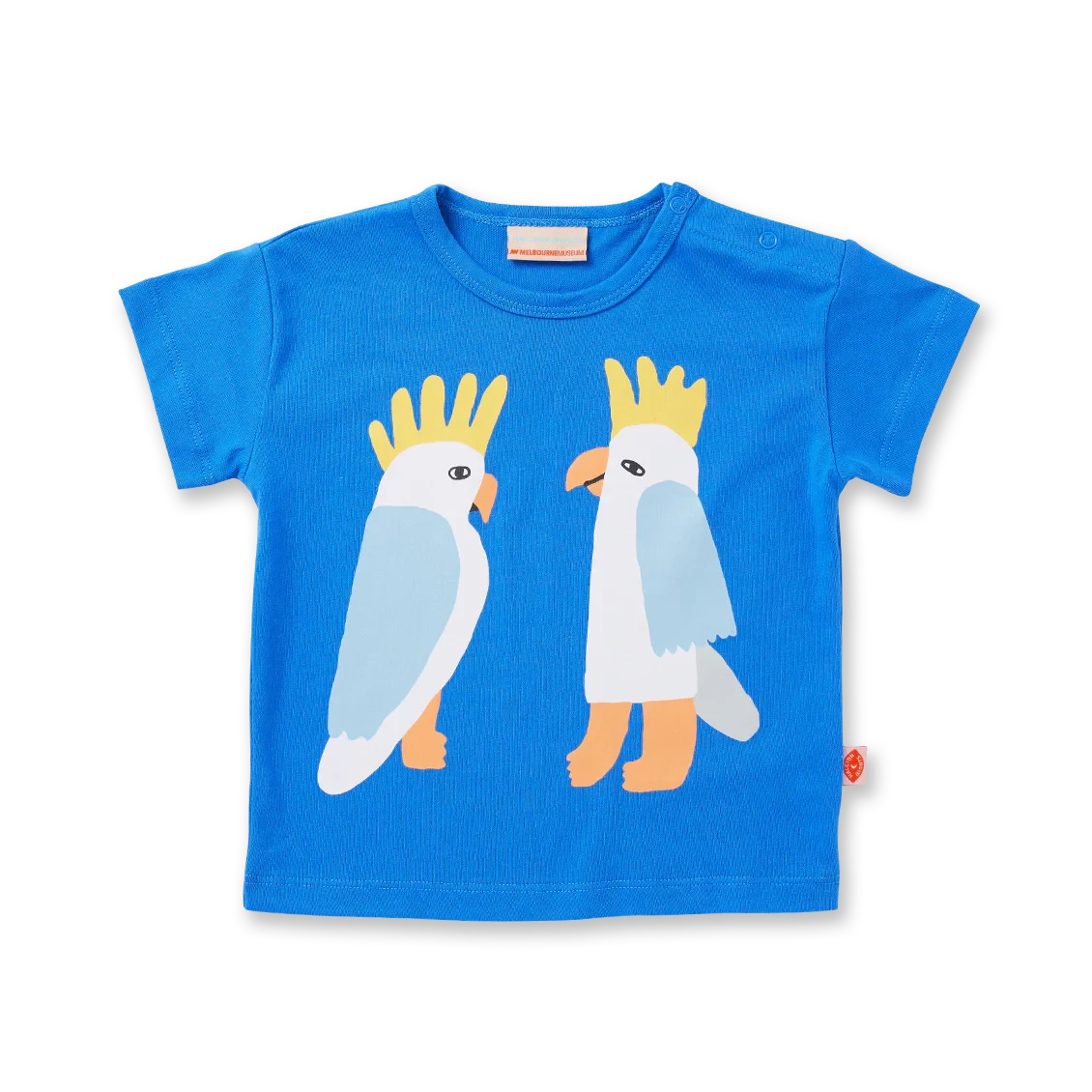 Halcyon Nights - Blue Cockatoo Short Sleeve T Shirt Short Sleeve T-Shirt Halcyon Nights 