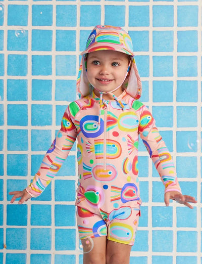 Halcyon Nights - Long Sleeve Rash Suit | Fancy Fins One-Piece Swimsuit Halcyon Nights 