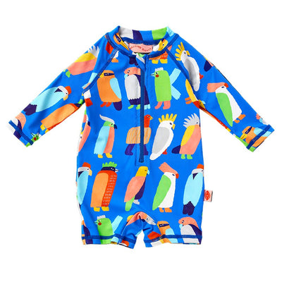 Halcyon Nights - Long Sleeve Rash Suit | Flamin' Galahs One-Piece Swimsuit Halcyon Nights 