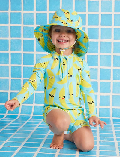 Halcyon Nights - Long Sleeve Rash Suit | Peel Party One-Piece Swimsuit Halcyon Nights 