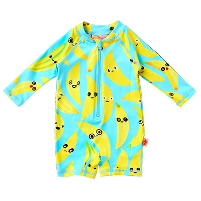 Halcyon Nights - Long Sleeve Rash Suit | Peel Party One-Piece Swimsuit Halcyon Nights 