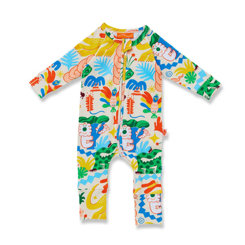 Halcyon Nights - Long Sleeve Romper | Tropicool