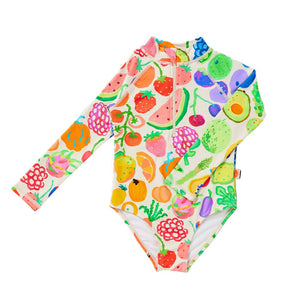 Halcyon Nights - Long Sleeve Zip Bather | Eat The Rainbow