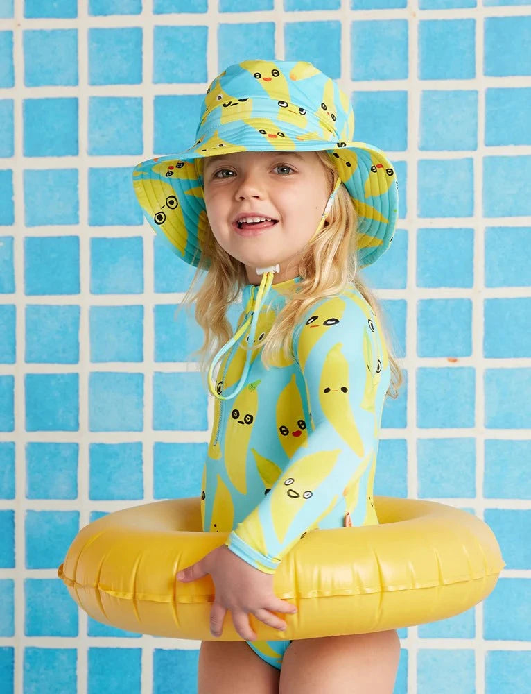 Halcyon Nights - Long Sleeve Zip Bather | Peel Party One-Piece Swimsuit Halcyon Nights 