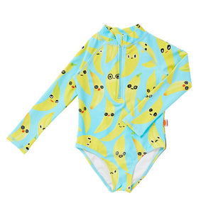 Halcyon Nights - Long Sleeve Zip Bather | Peel Party