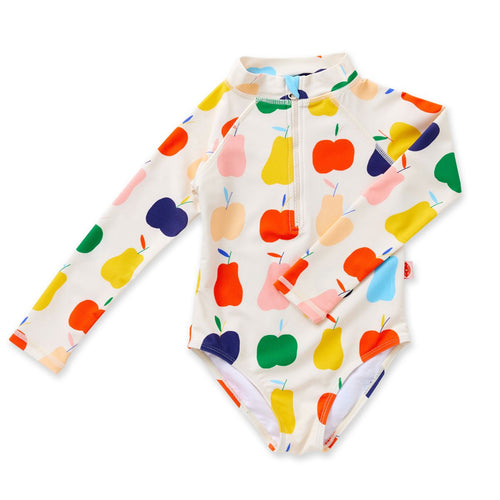 Halcyon Nights - Long Sleeve Zip Bather | Tiny Orchard