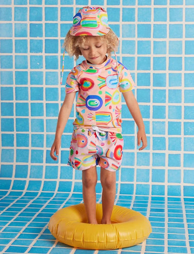Halcyon Nights - Short Sleeve Rash Vest | Fancy Fins Rashie Halcyon Nights 