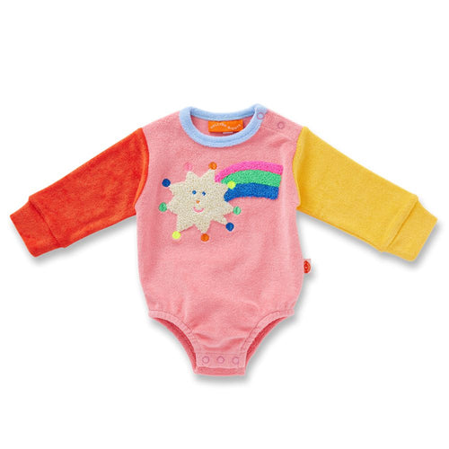 Halcyon Nights - Stars Pink Terry Long Sleeve Bodysuit
