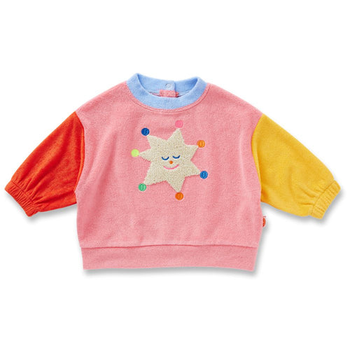 Halcyon Nights - Stars Pink Terry Sweater