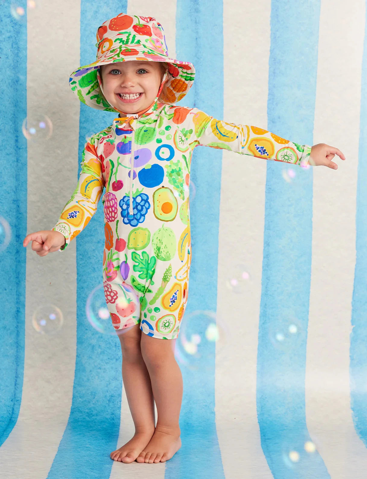 Halcyon Nights - Swim Bucket Hat | Eat The Rainbow Swim Hats Halcyon Nights 