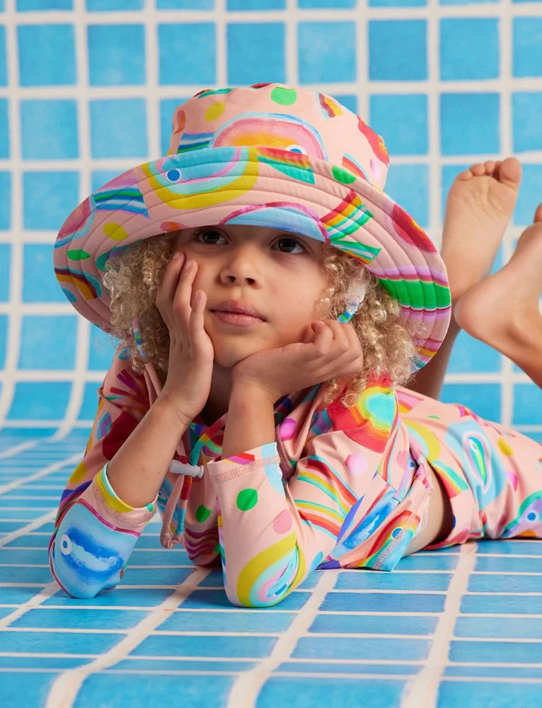 Halcyon Nights - Swim Bucket Hat | Fancy Fins Swim Hats Halcyon Nights 