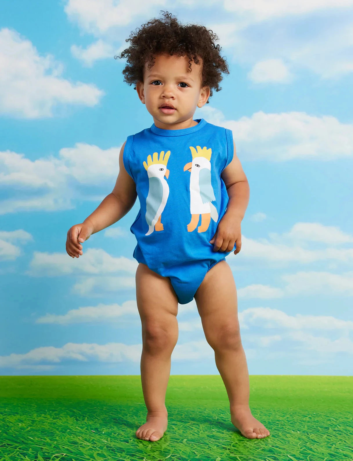 Halycon Nights - Blue Cockatoo Singletsuit Bodysuit Halcyon Nights 