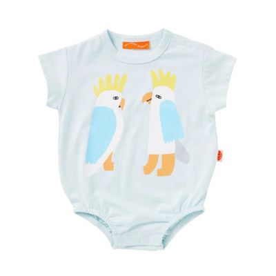 Halycon Nights - Cockatoo Short Sleeve Bodysuit Bodysuit Halcyon Nights 