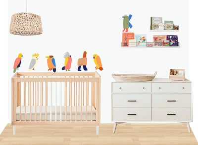 Halycon Nights - Flamin' Galahs Fabric Wall Decals Wall Decals Halcyon Nights 