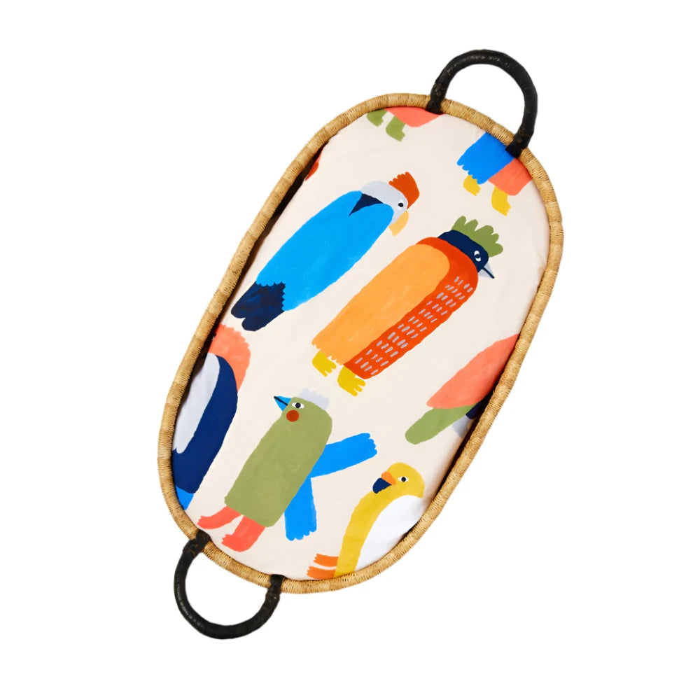 Halycon Nights - Flamin' Galahs Fitted Bassinet Sheet Bassinet Sheet Halcyon Nights 
