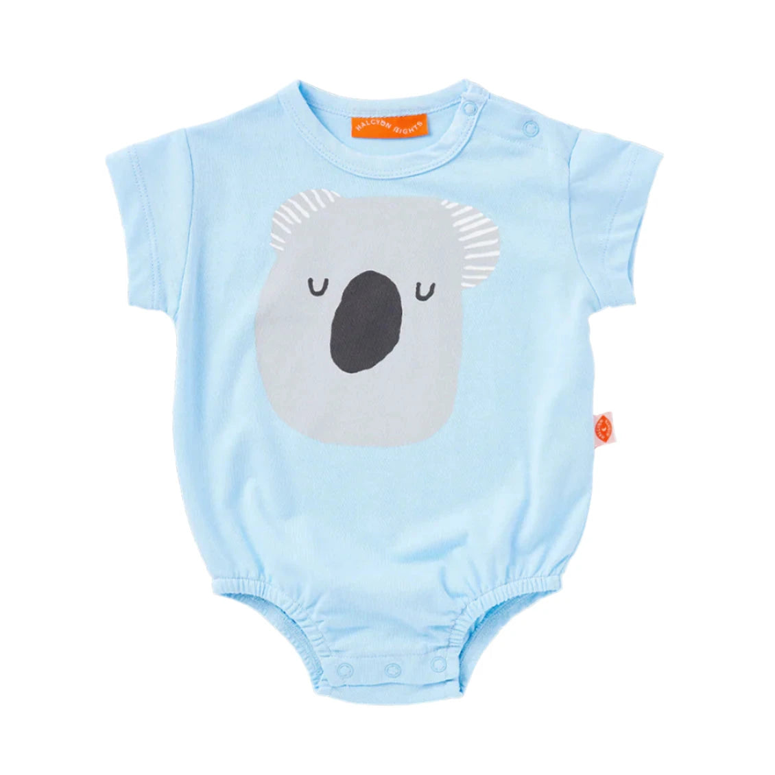 Halycon Nights - Koala Blue Short Sleeve Bodysuit Bodysuit Halcyon Nights 