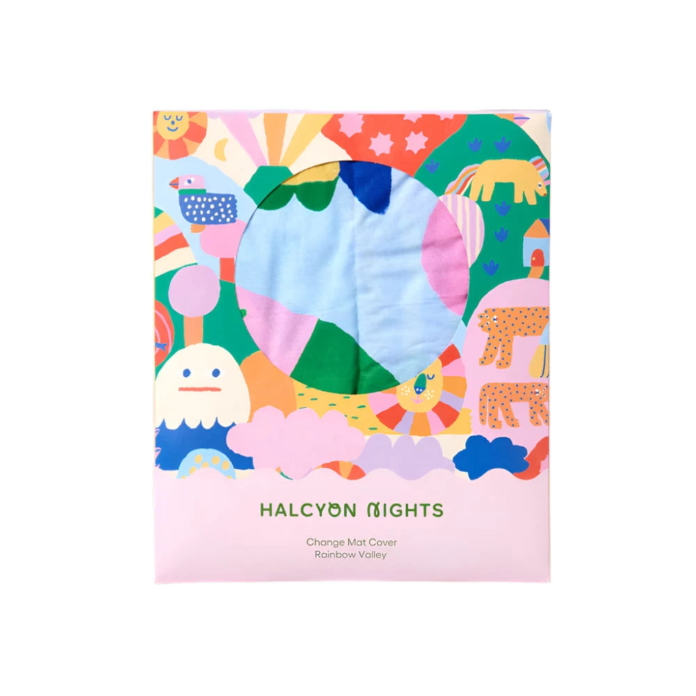 Halycon Nights - Rainbow Valley Change Mat Cover Change Mat Halcyon Nights 