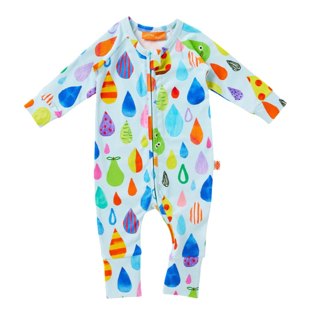 Halycon Nights - Sun Shower Long Sleeve Romper Romper Halcyon Nights 
