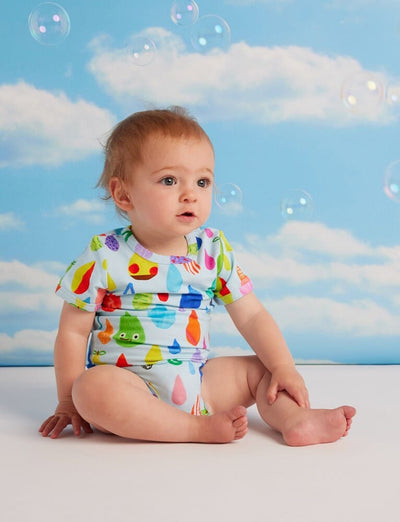 Halycon Nights - Sun Shower Short Sleeve Bodysuit Bodysuit Halcyon Nights 