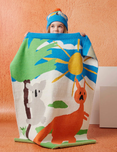 Halycon Nights - Yo's Country Baby Blanket Blanket Halcyon Nights 