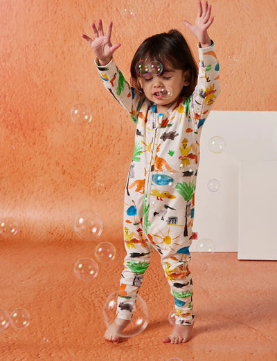 Halycon Nights - Yo's Country Long Sleeve Romper Romper Halcyon Nights 