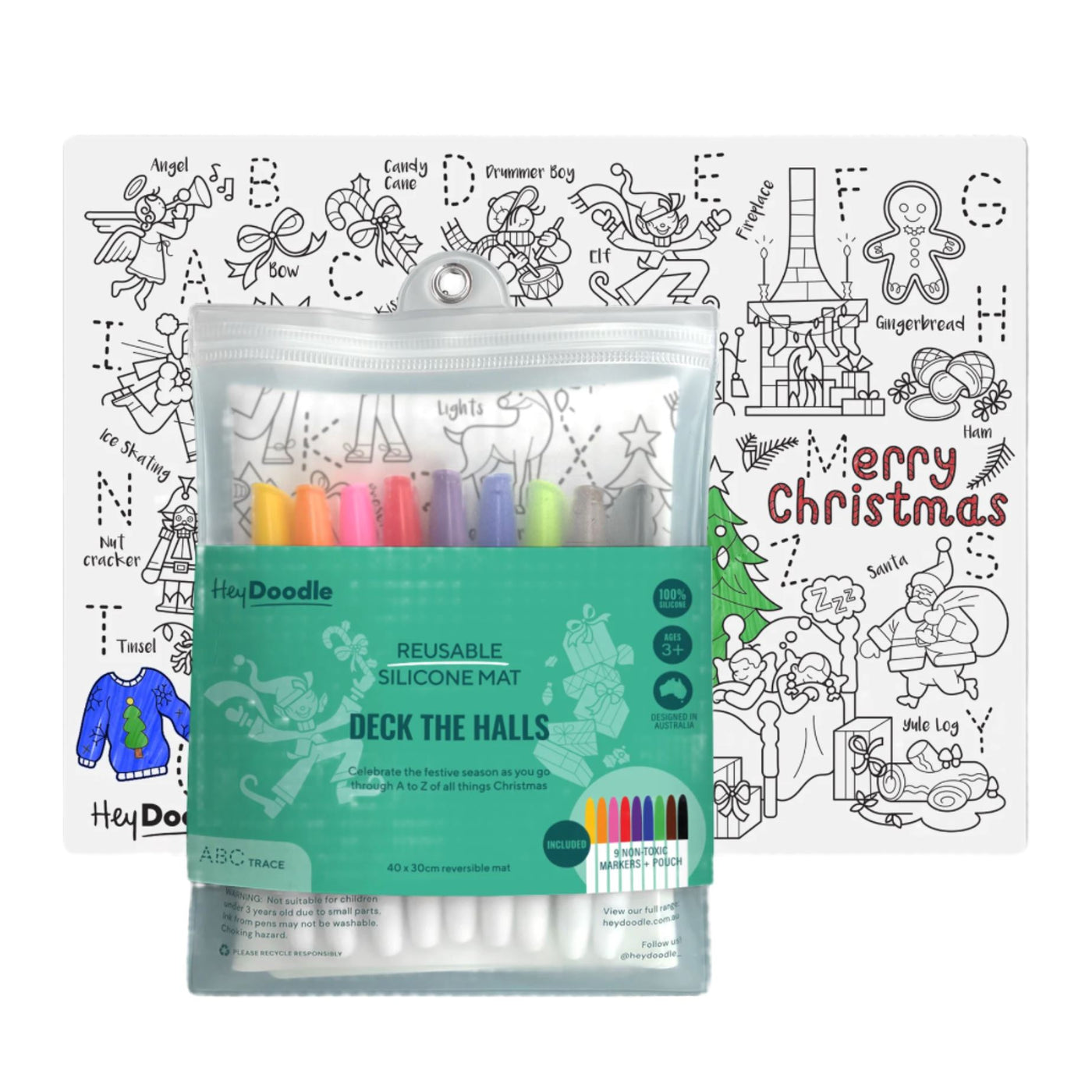 HeyDoodle - Mat Deck The Halls Activity & Craft HeyDoodle 