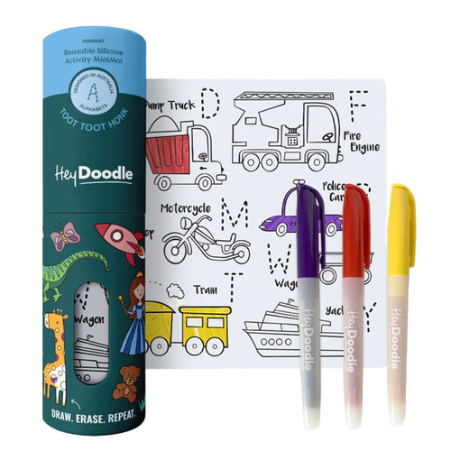 HeyDoodle - Mini Colouring & Doodle Mat | Toot Toot Honk