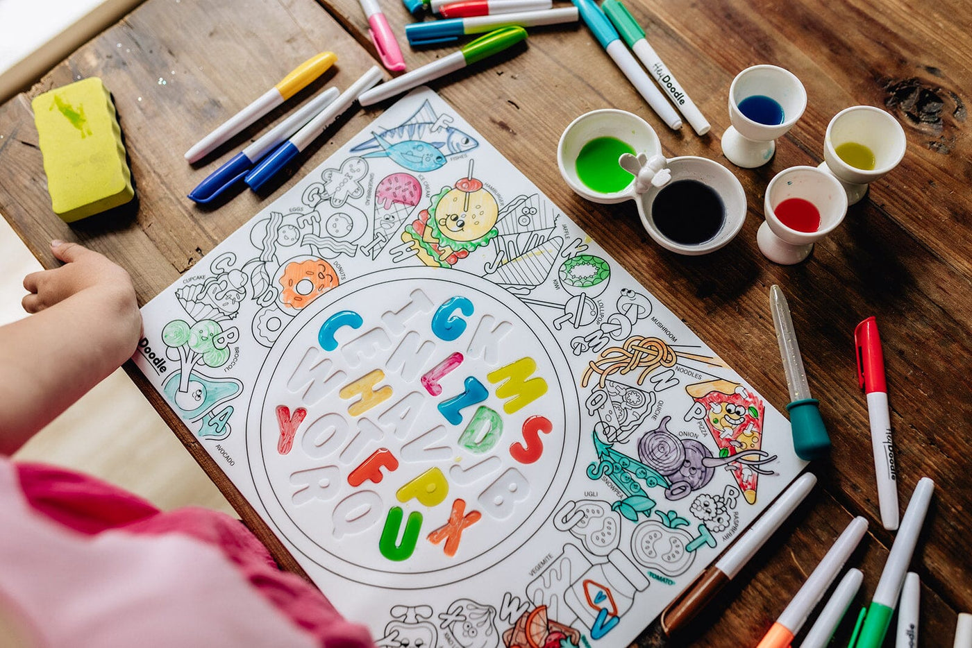 HeyDoodle Sensory Mats - Alphabet Soup Activity & Craft HeyDoodle 